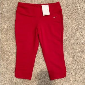 Nike Red Capris NWT Size Small